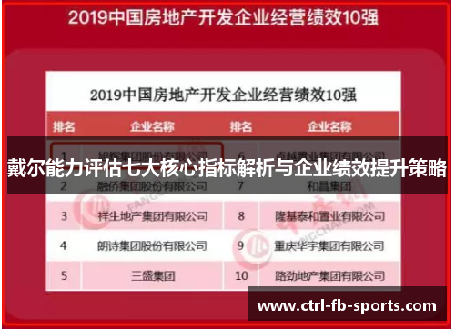 戴尔能力评估七大核心指标解析与企业绩效提升策略